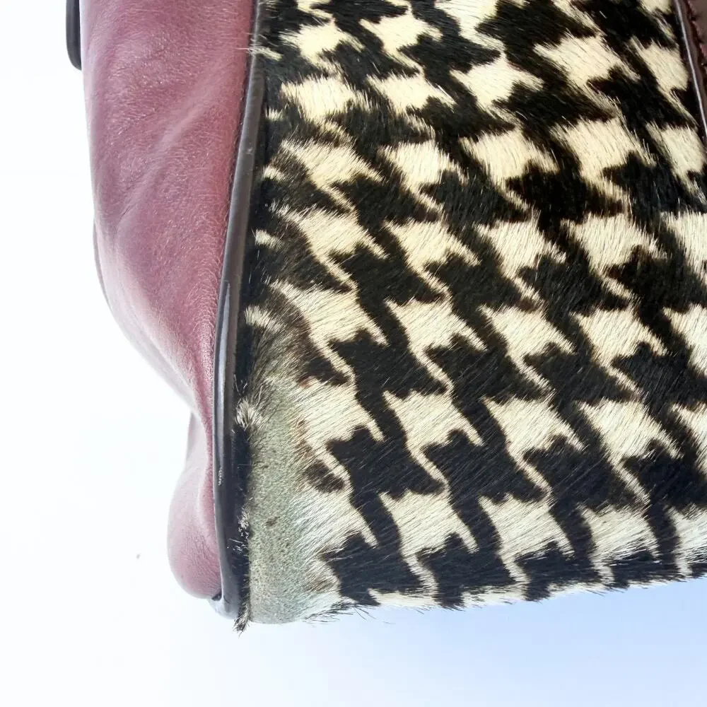 My Flat In London Andover Houndstooth Satchel